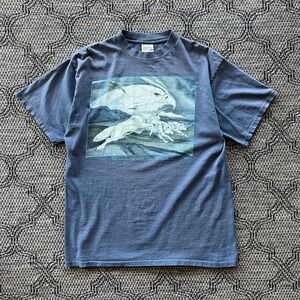 Vintage Eagle T-Shirt Mens XL Blue Wolf Nature 90s Outdoors Environment Tultex